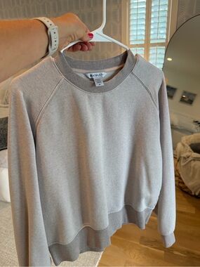 Athleta Women's Light Taupe Crewneck Sweatshirt